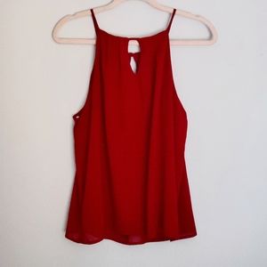 🧨Maroon Sleeveless Layered Blouse 🧨